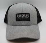 light heather grey/black trucker