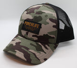 army camo/black trucker